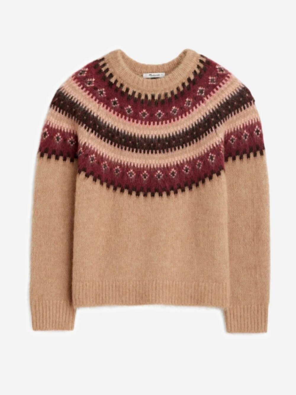 Madewell Fair Isle Alpaca-Blend Sweater S